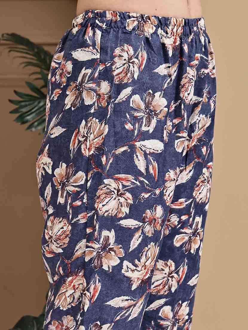 women printed three quarter sleeve kurta pant with dupatta set - 22105878 -  Standard Image - 4