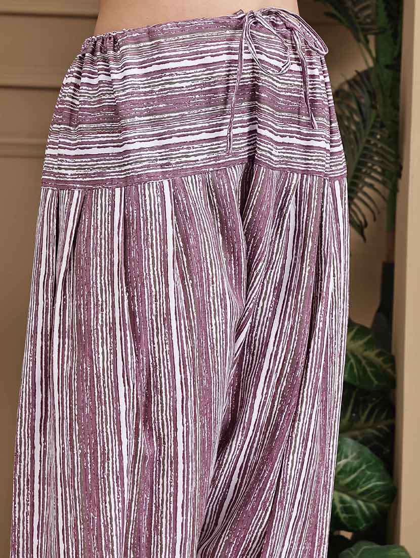 women printed three quarter sleeve kurta salwar with dupatta set - 22105883 - Standard Image - 4