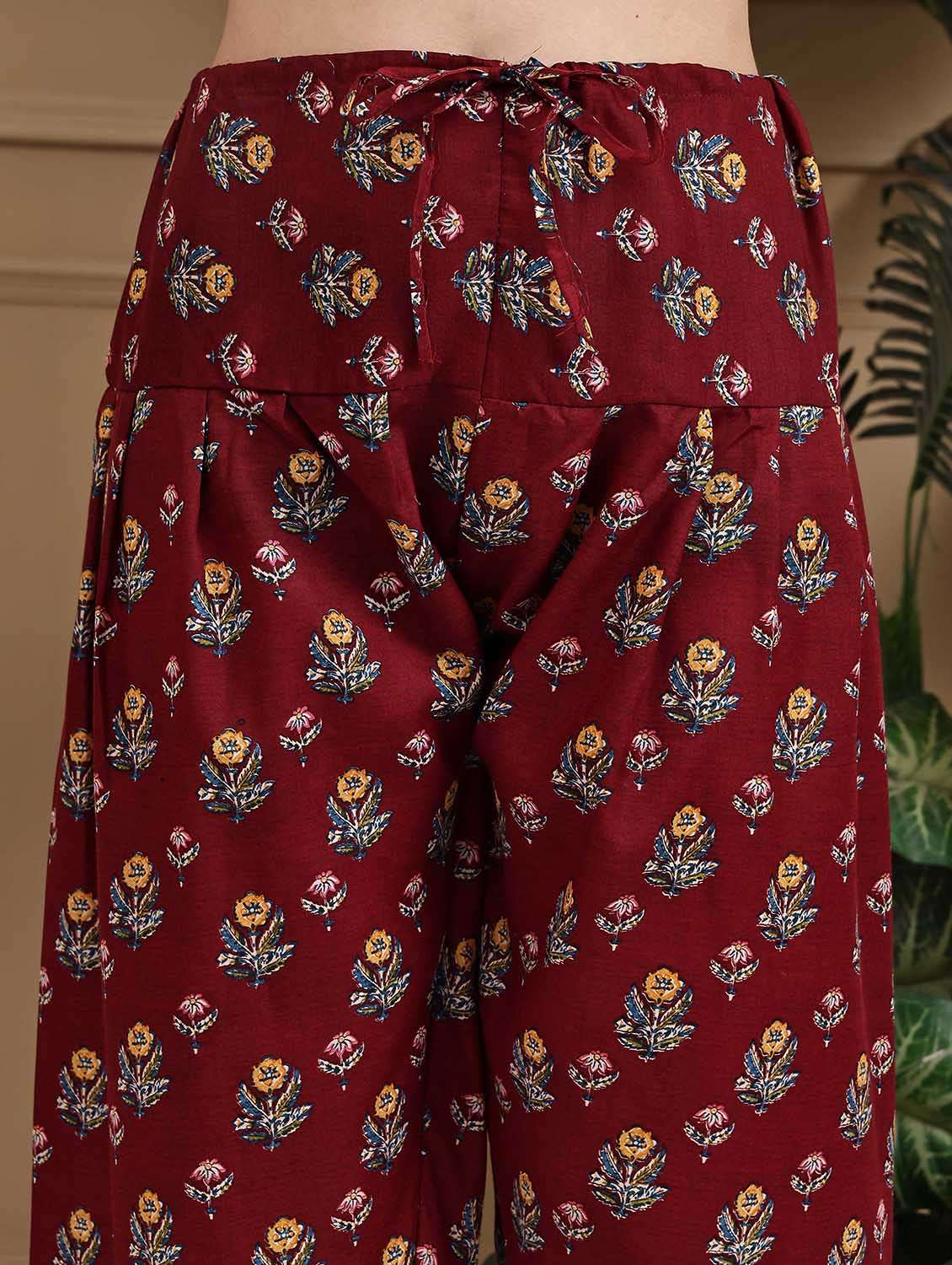 women printed three quarter sleeve kurta salwar with dupatta set - 22105884 -  Standard Image - 4