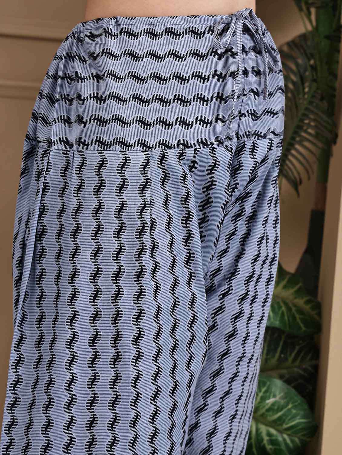 women printed three quarter sleeve kurta salwar with dupatta set - 22105928 -  Standard Image - 4