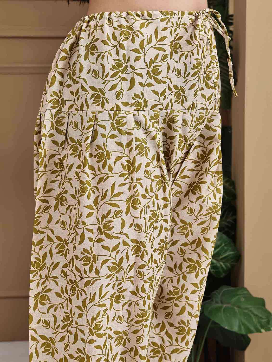 women printed three quarter sleeve kurta salwar with dupatta set - 22105929 - Standard Image - 4
