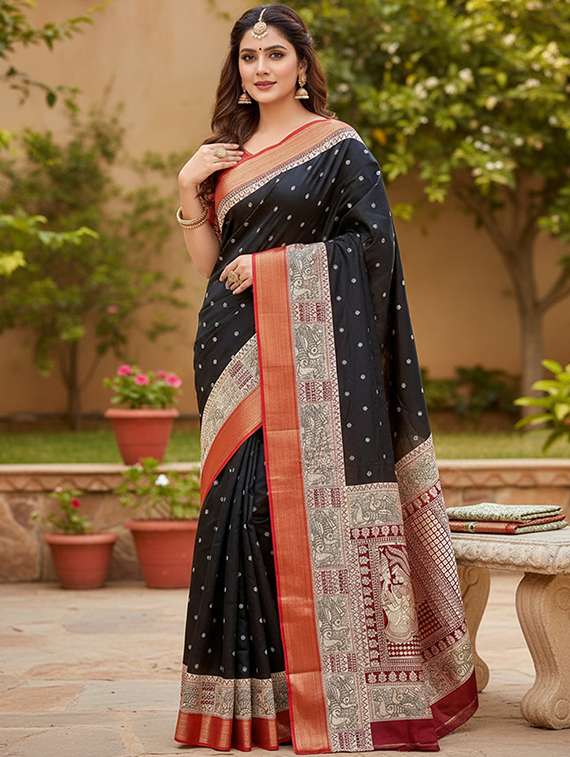women printed casual wear saree with blouse - 22105956 -  Standard Image - 1