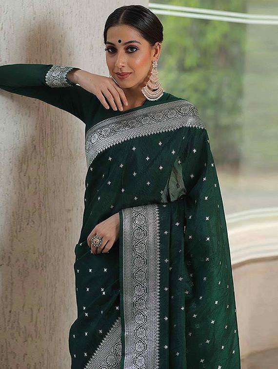 women self design banarasi saree with blouse - 22105968 -  Standard Image - 1