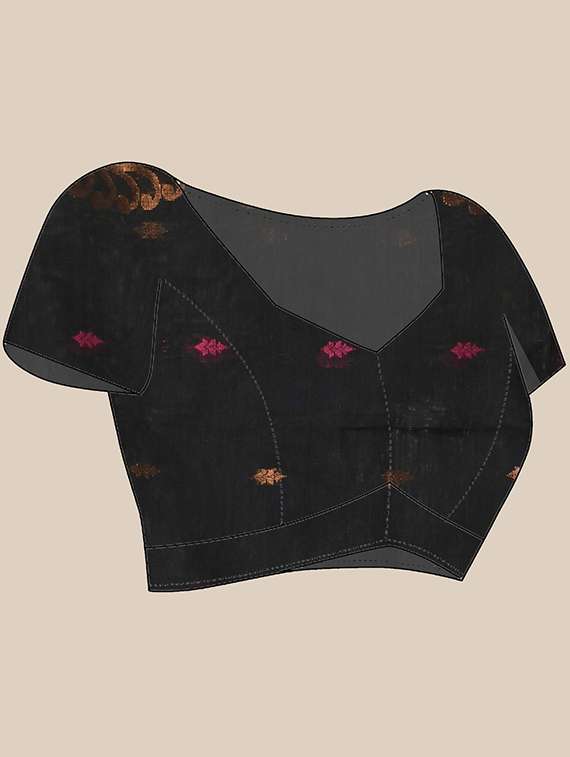 women self design handloom saree with blouse - 22105987 -  Standard Image - 4