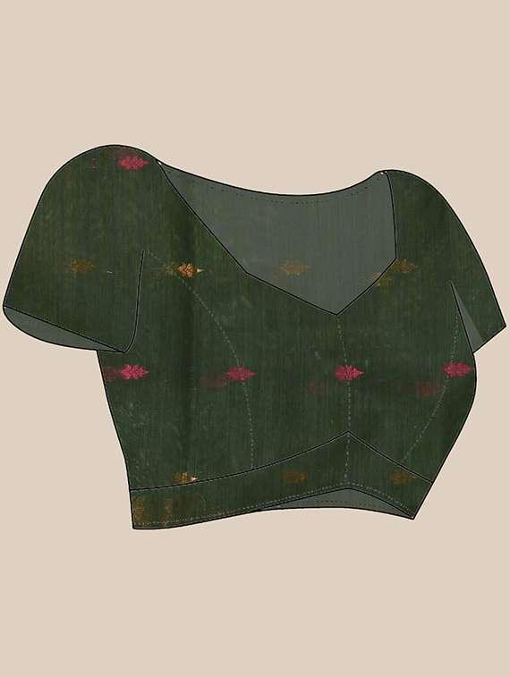 women self design handloom saree with blouse - 22105991 -  Standard Image - 4