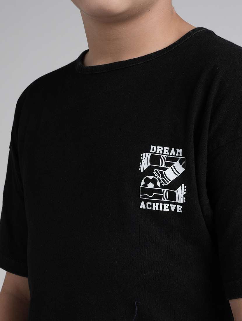 boys front & back print short sleeve t-shirt - 22106281 -  Standard Image - 4