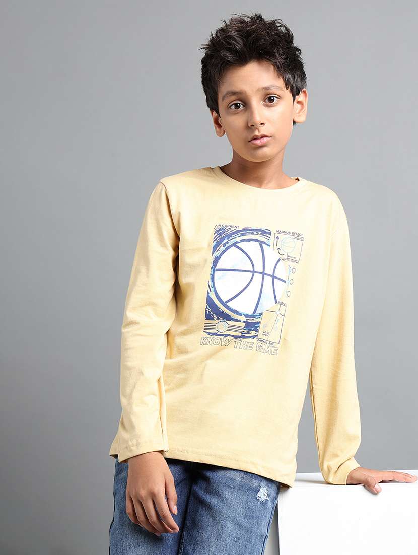 Boys Front Print Long Sleeve T-shirt - 22106285 -  Standard Image - 1