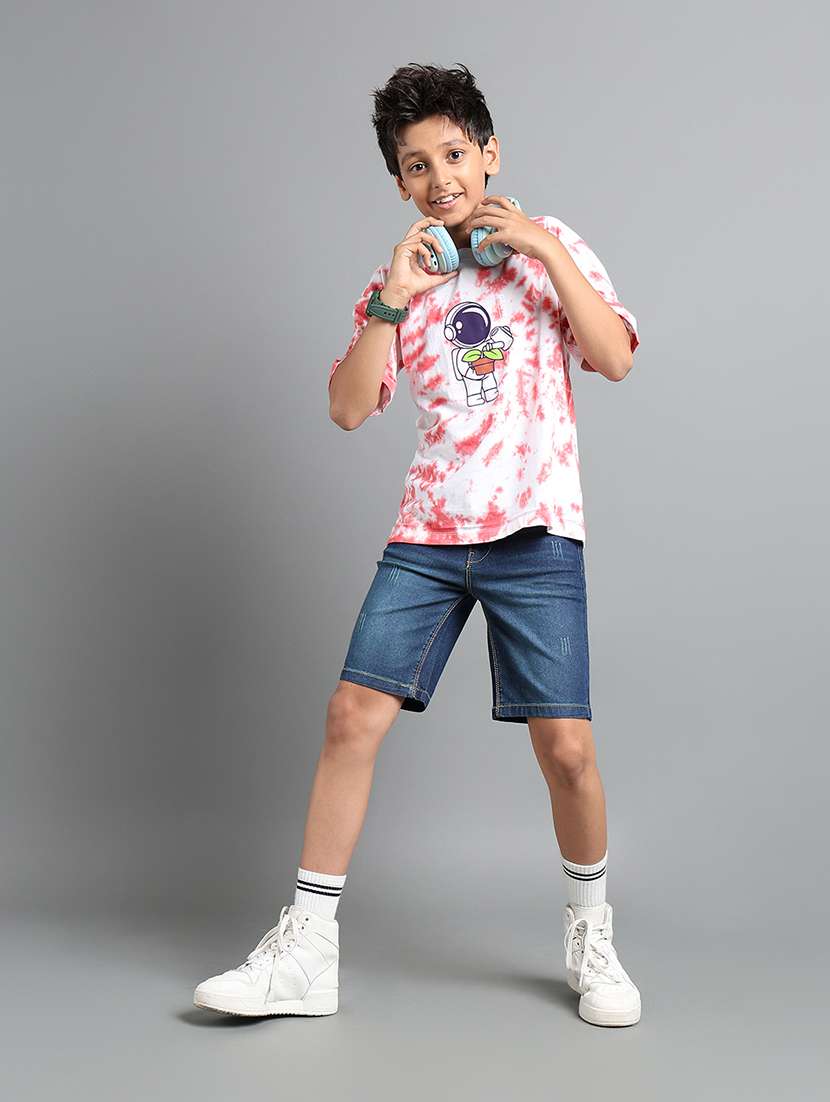 boys tie & dye short sleeve oversized t-shirt - 22106287 -  Standard Image - 4
