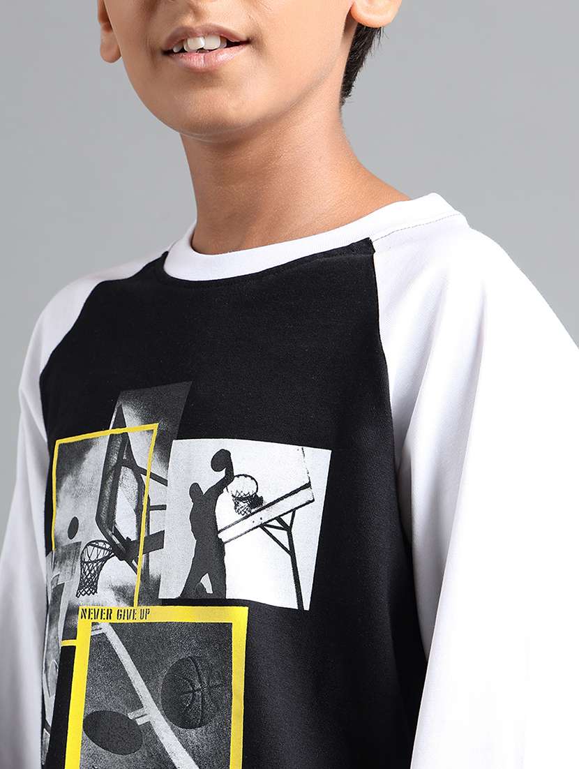 boys front print long sleeve t-shirt - 22106289 -  Standard Image - 4