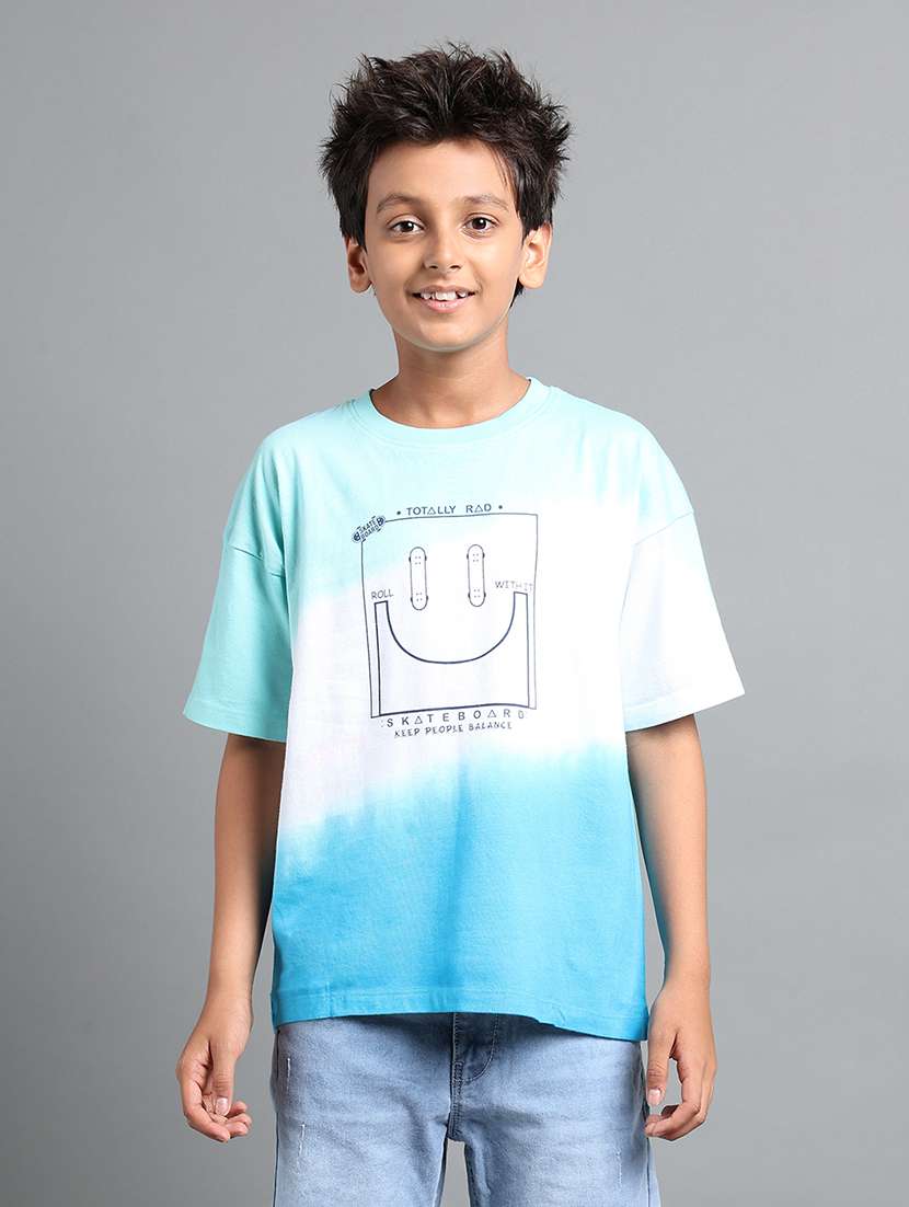 boys tie & dye short sleeve oversized t-shirt - 22106294 -  Standard Image - 1
