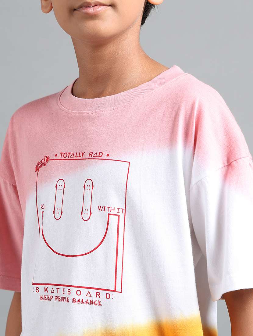 boys tie & dye short sleeve oversized t-shirt - 22106295 -  Standard Image - 4