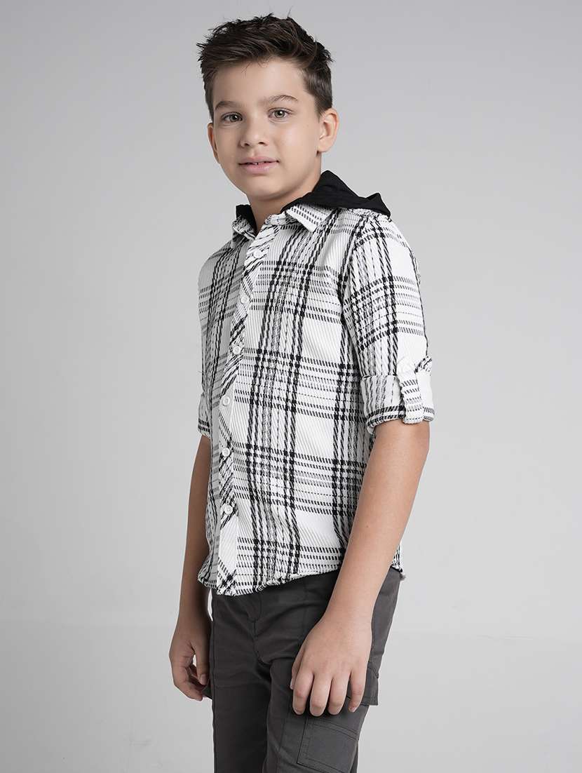 boys collared long sleeve regular fit shirt - 22106312 -  Standard Image - 1