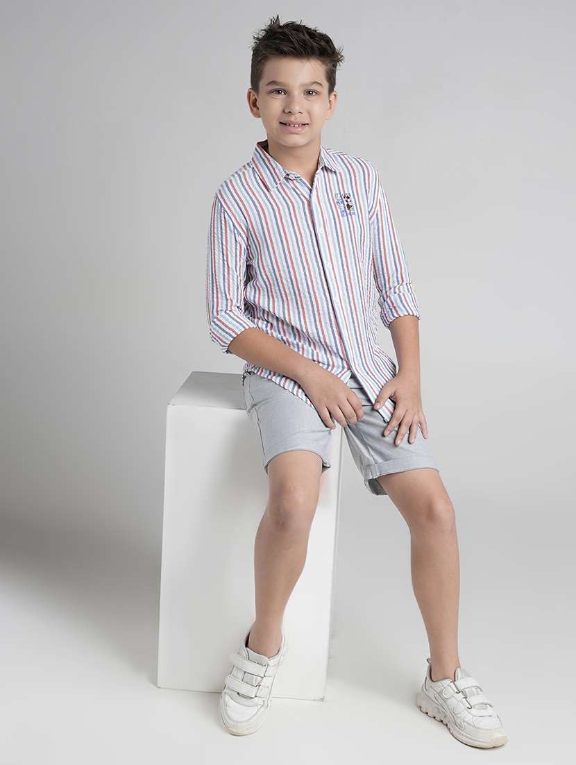boys collared long sleeve regular fit shirt - 22106325 -  Standard Image - 4