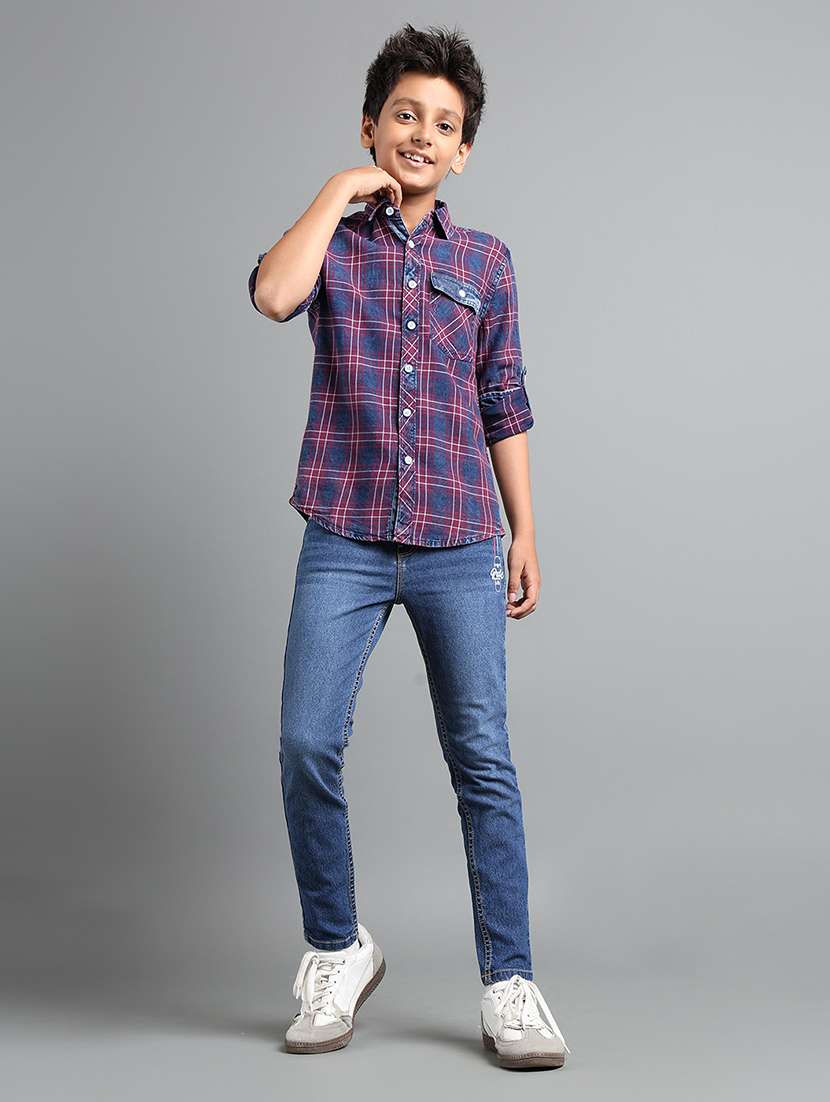boys collared long sleeve regular fit shirt - 22106331 -  Standard Image - 4