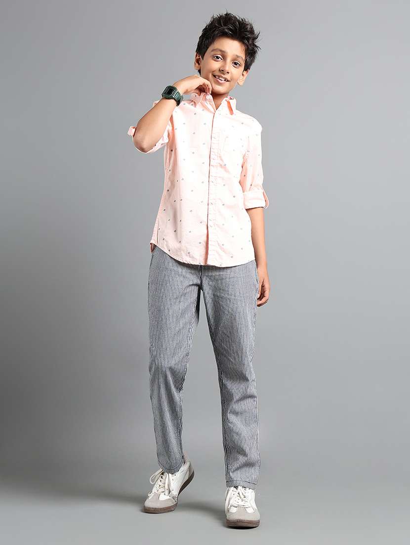 boys collared long sleeve regular fit shirt - 22106334 - Standard Image - 4