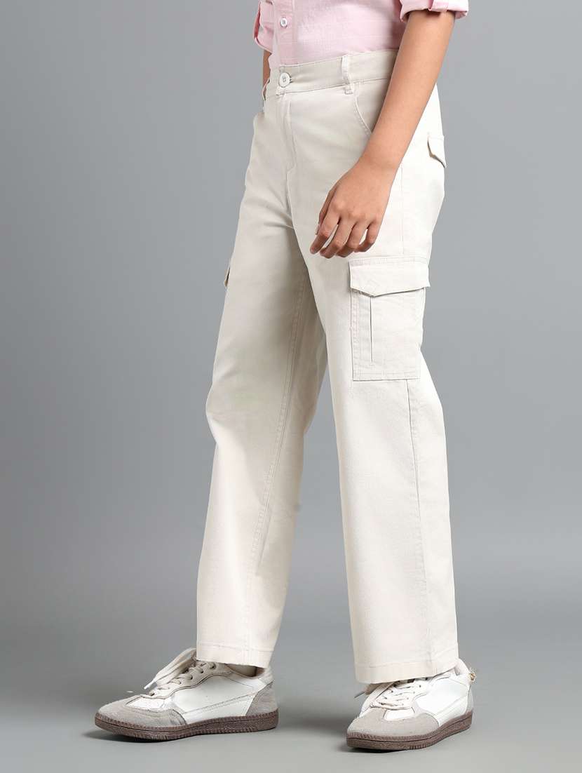 boys solid mid rise cargo - 22106351 -  Standard Image - 1