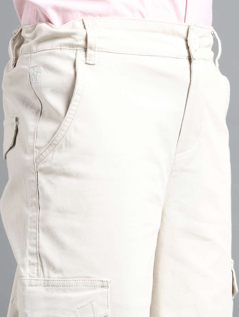 boys solid mid rise cargo - 22106351 -  Standard Image - 4