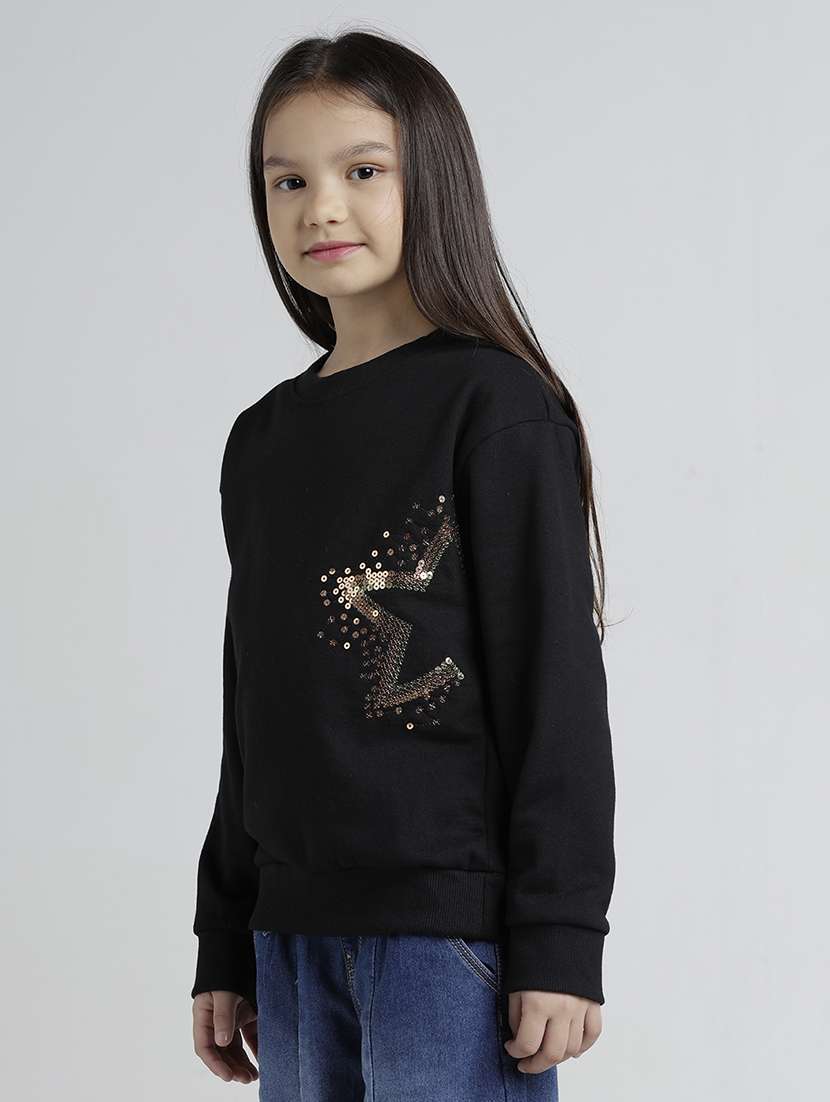 girls printed long sleeve sweatshirt - 22106363 -  Standard Image - 1