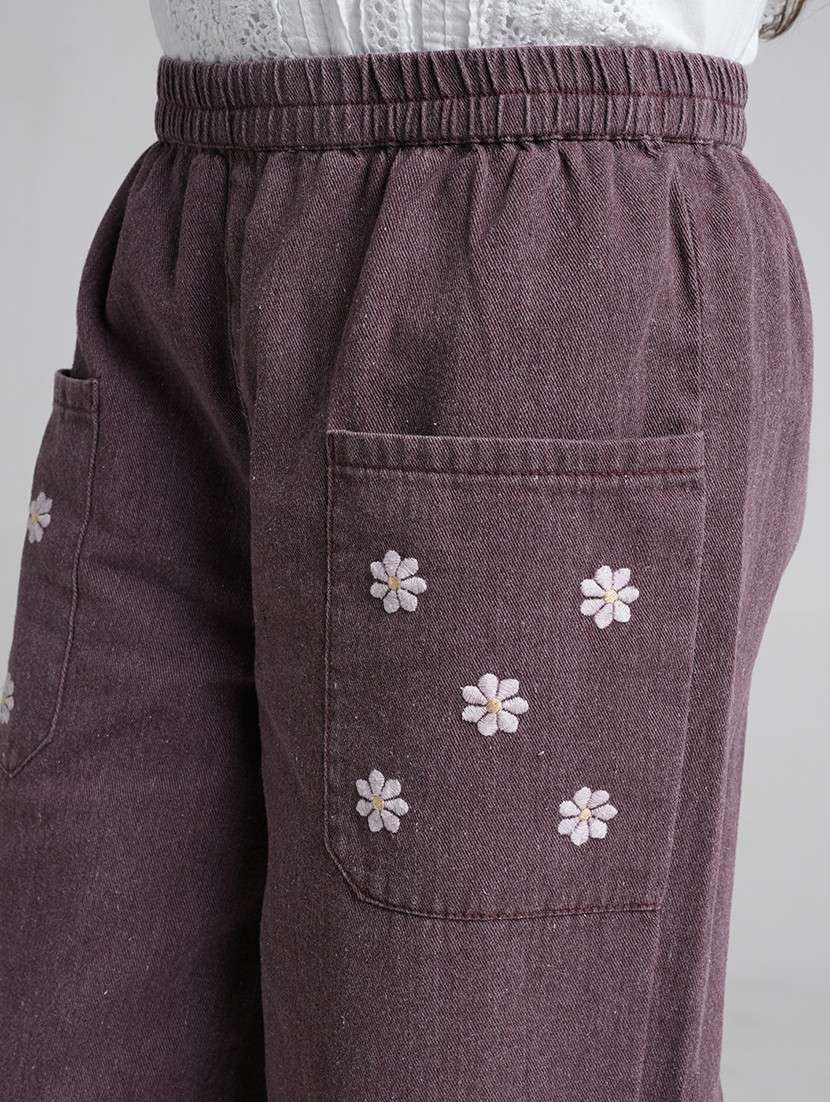 maroon cotton casual trouser - 22106364 -  Standard Image - 4