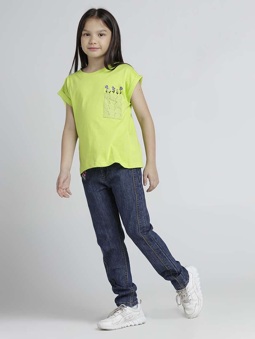 girls printed cap sleeve tee - 22106368 -  Standard Image - 4