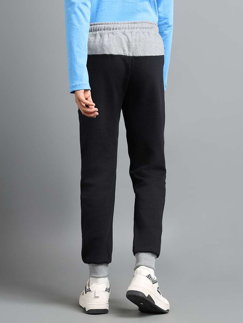 boys solid mid rise jogger - 22106375 -  Standard Image - 1