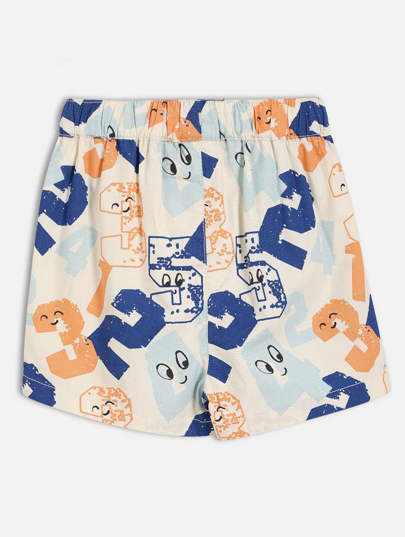 boys printed t-shirt and shorts co-ord set - 22106481 -  Standard Image - 4