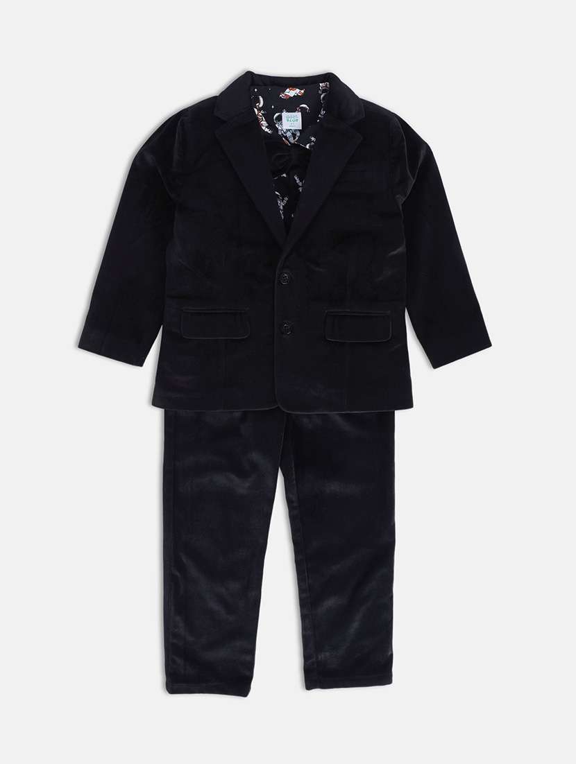 boys solid long sleeve 3 piece suit set - 22106572 -  Standard Image - 1