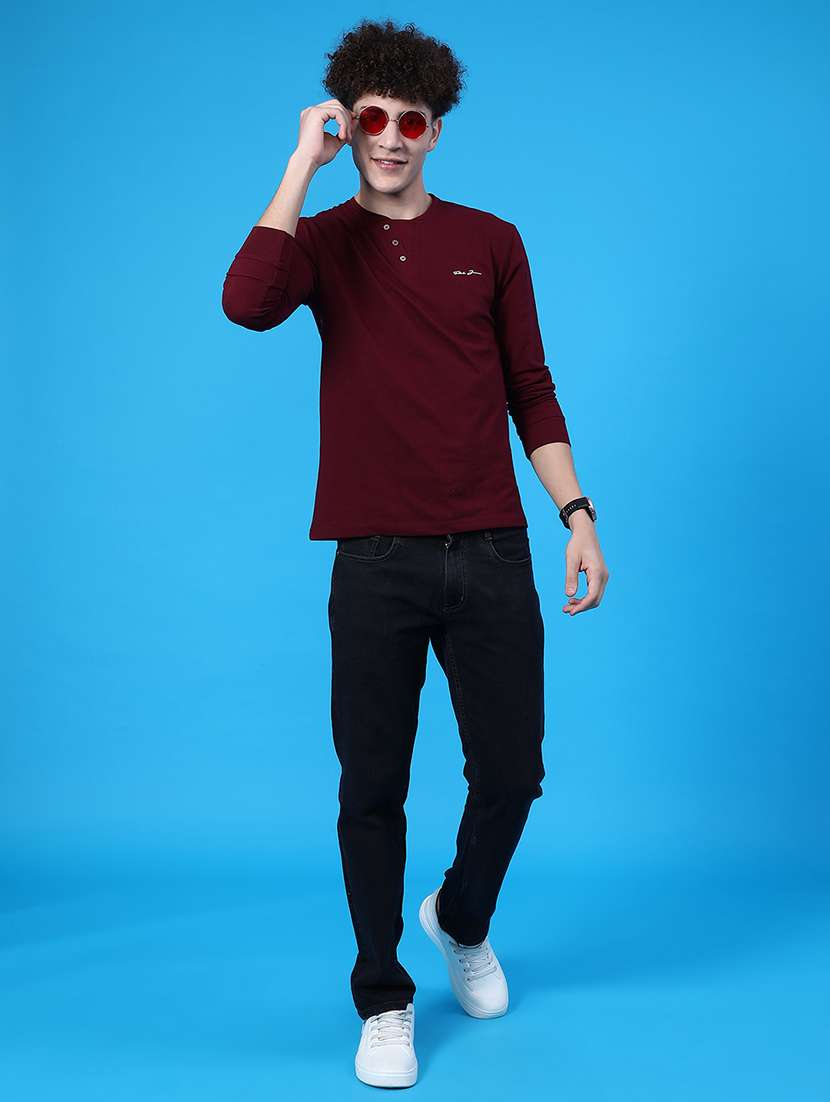 men solid long sleeve regular fit t-shirt - 22106578 - Standard Image - 4