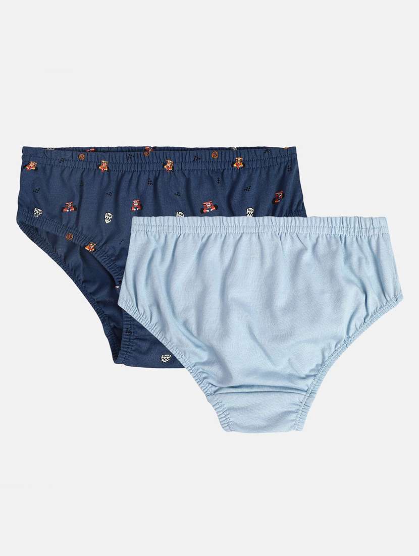 boys pack of 2 printed mid rise briefs - 22106593 -  Standard Image - 1