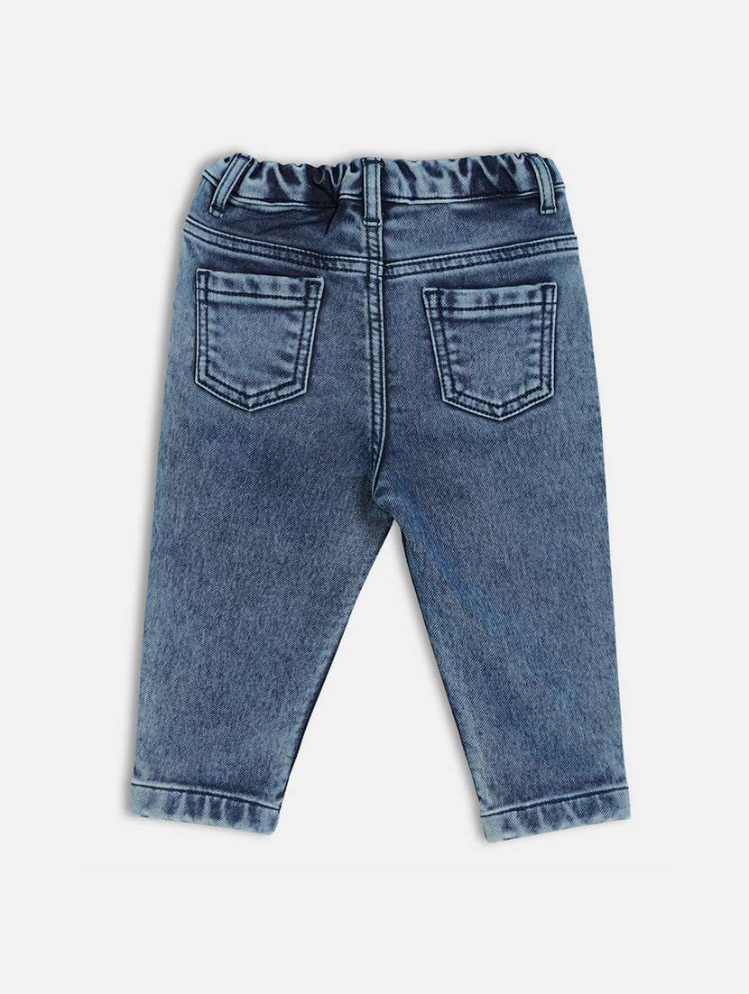 boys solid mid rise slim fit jean - 22106628 -  Standard Image - 1