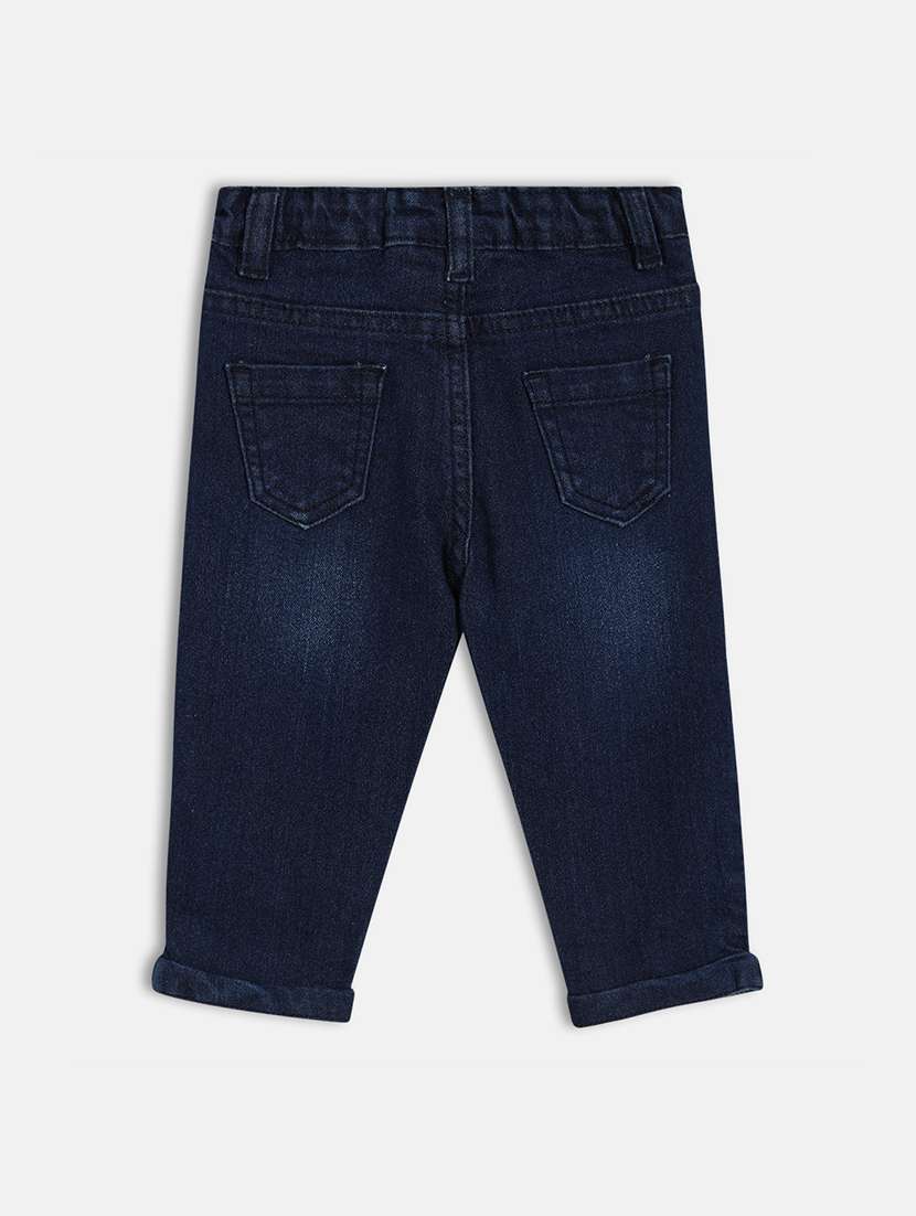 boys solid mid rise slim fit jean - 22106632 -  Standard Image - 1