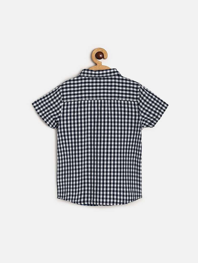 boys checkered short sleeve collared shirt - 22106710 -  Standard Image - 1