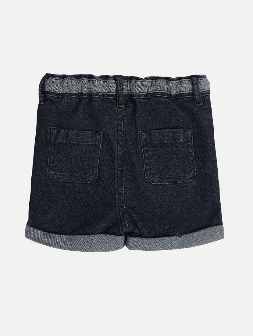 boys solid mid rise regular fit shorts - 22106732 -  Standard Image - 1