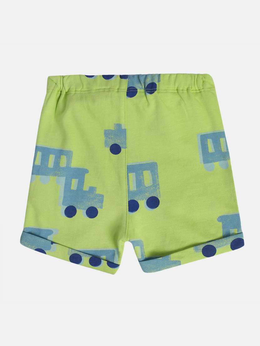 boys printed mid rise regular fit shorts - 22106754 -  Standard Image - 1