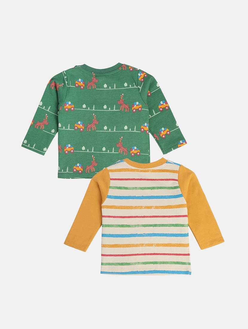 boys pack of 2 printed long sleeve t-shirt - 22106868 -  Standard Image - 1