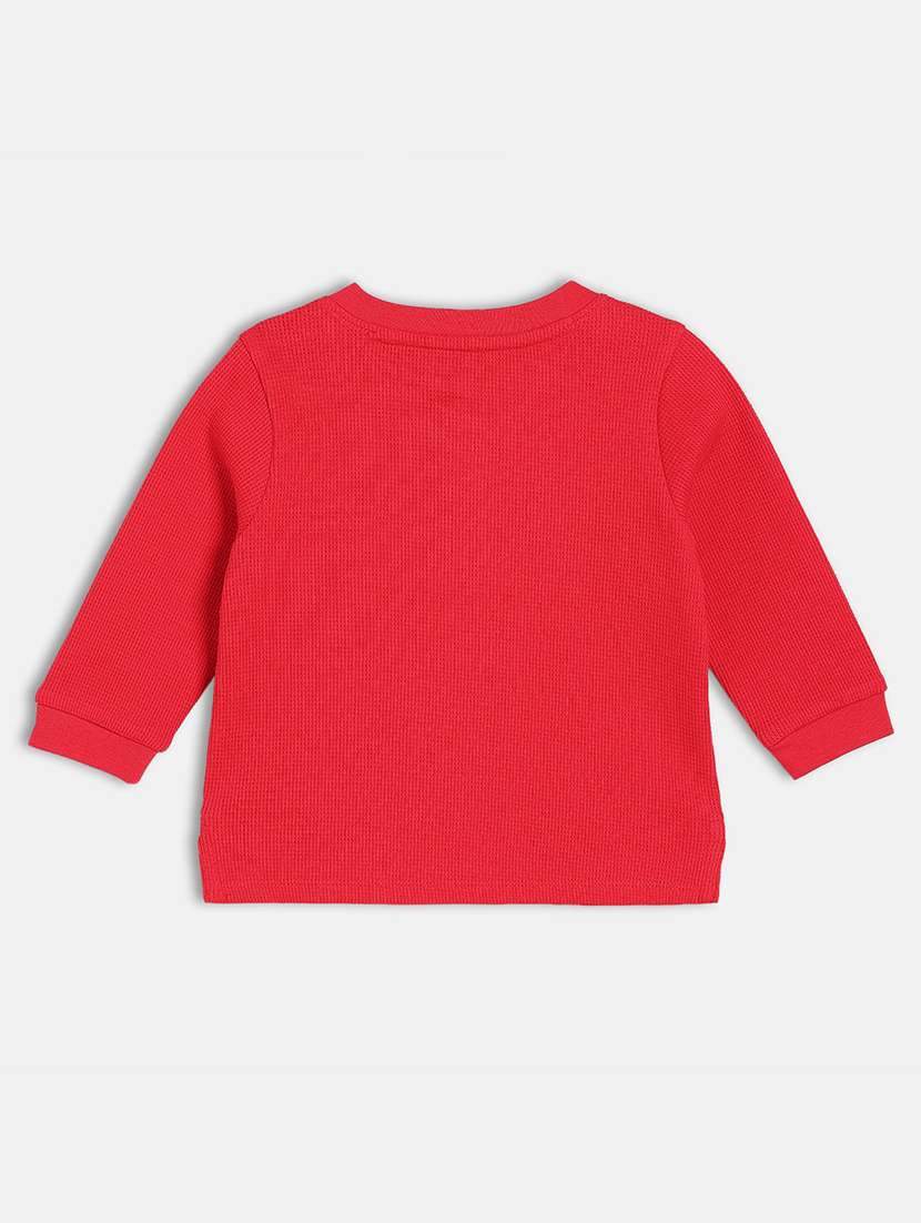 boys red solid long sleeve t-shirt - 22106885 -  Standard Image - 1
