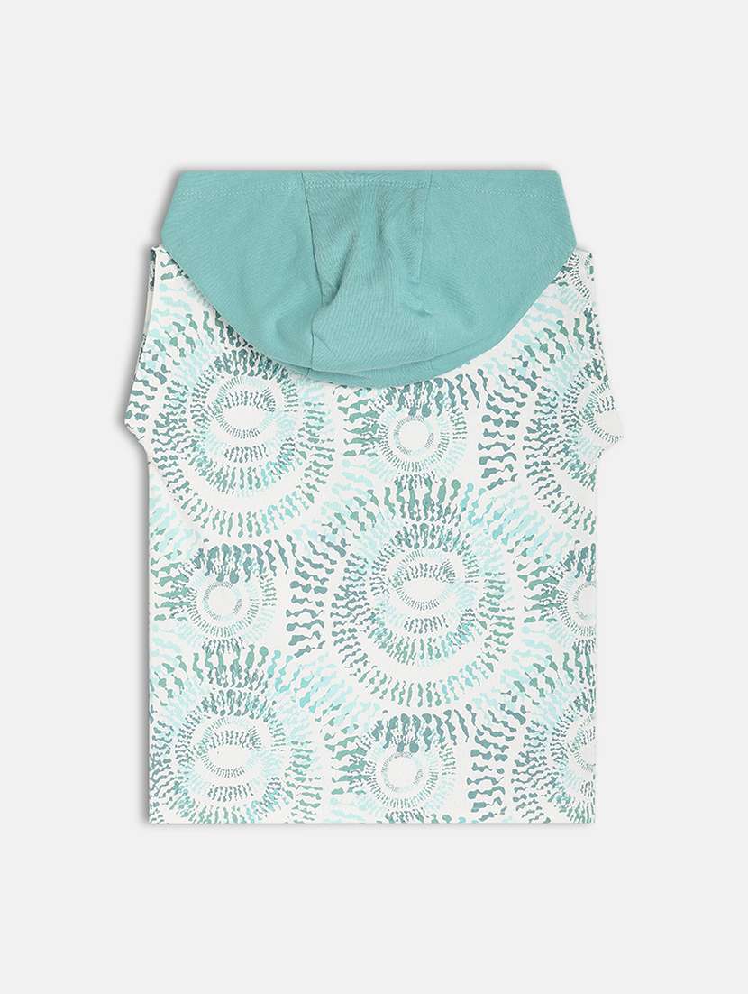 boys printed sleeveless hooded t-shirt - 22106938 -  Standard Image - 1