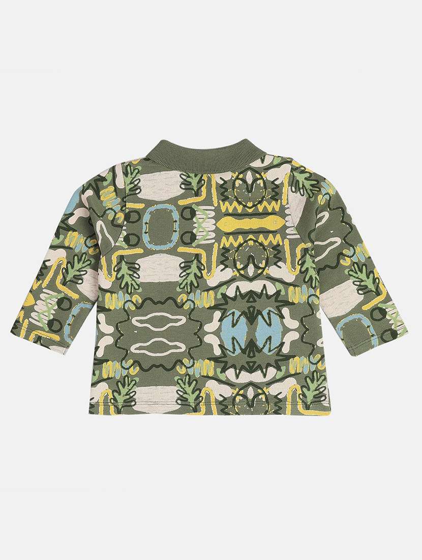 boys printed long sleeve polo t-shirt - 22106998 -  Standard Image - 1