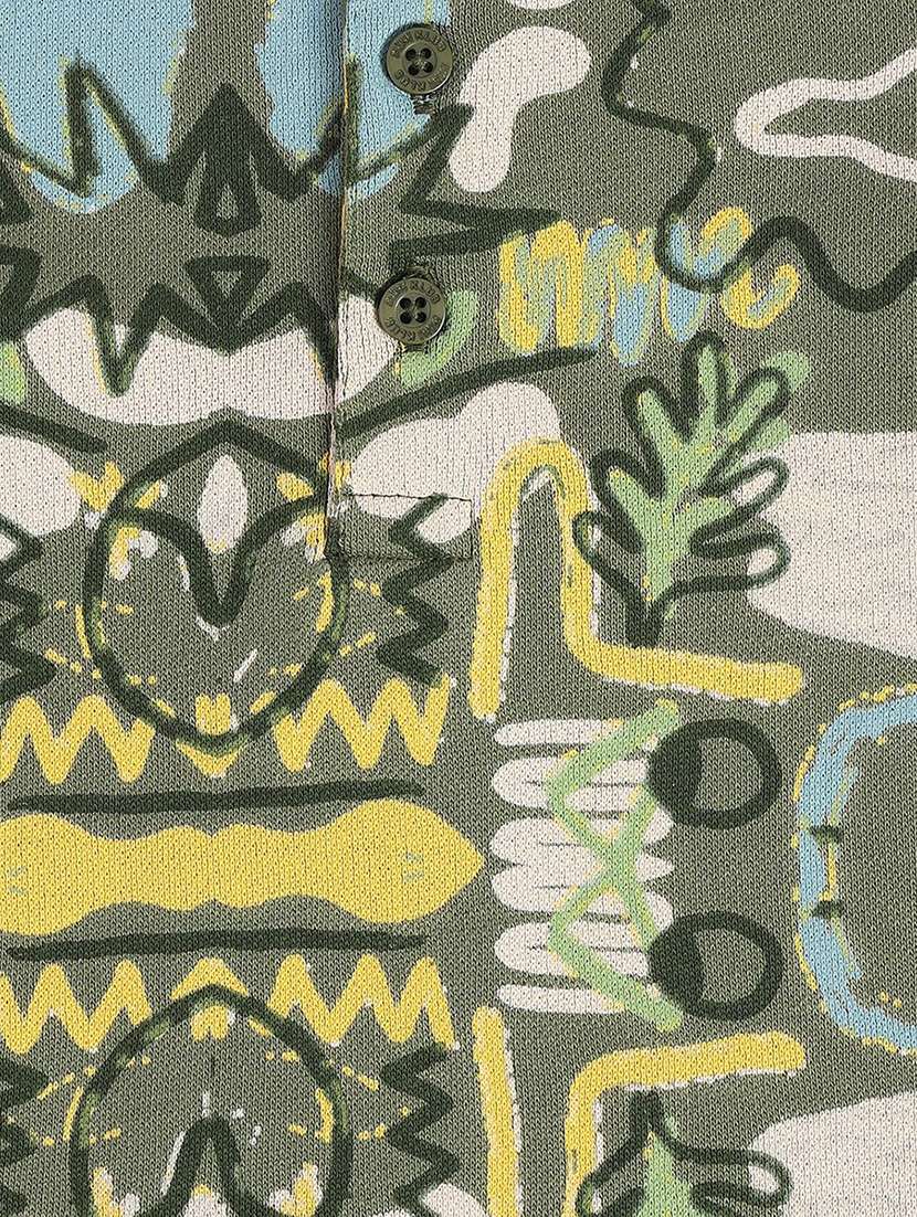 boys printed long sleeve polo t-shirt - 22106998 -  Standard Image - 4