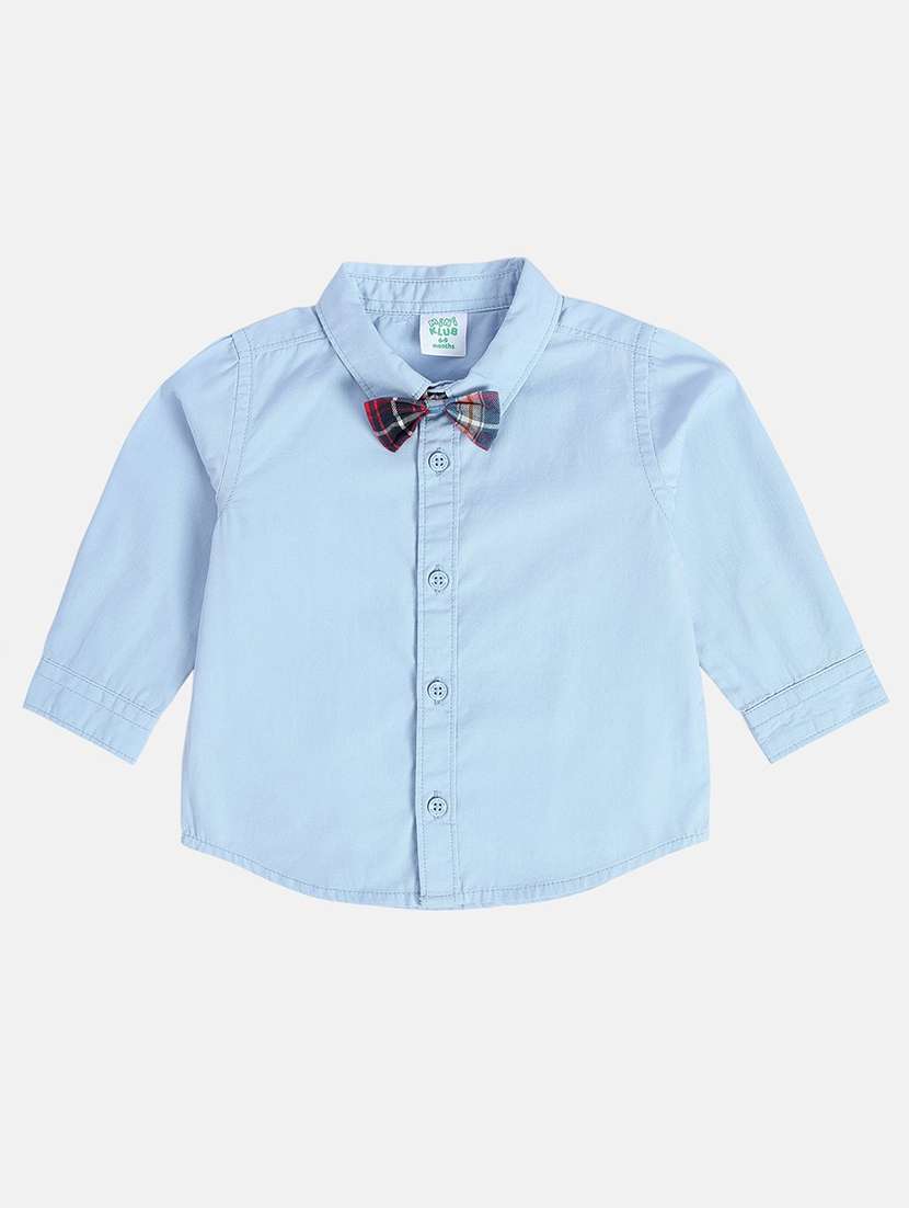 kids printed shirt with dungree set - 22107043 -  Standard Image - 1
