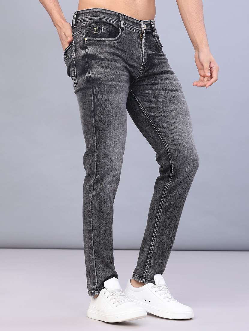 men washed mid rise full length jeans - 22107106 -  Standard Image - 1