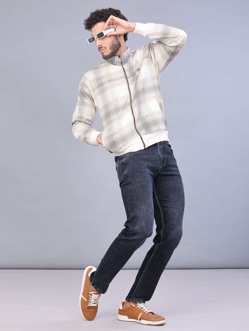 men washed mid rise full length slim fit jeans - 22107143 -  Standard Image - 4