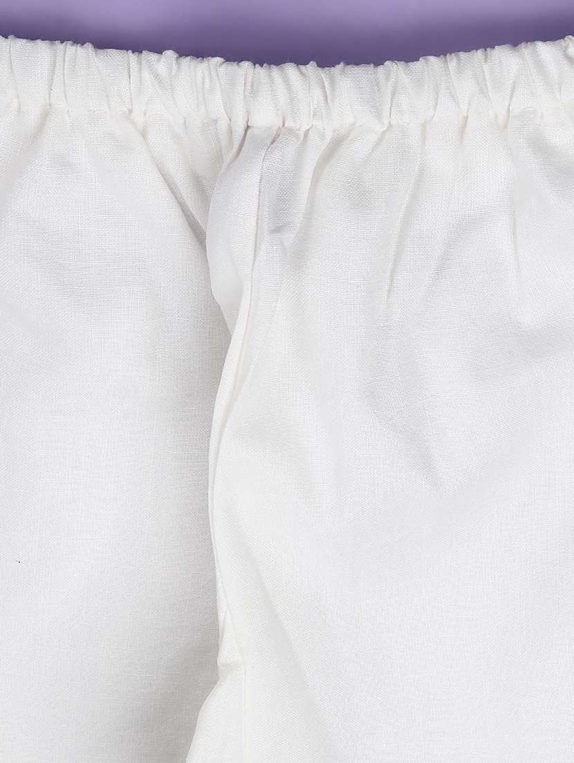 boys embroidered kurta and pyjama set with jacket - 22107206 -  Standard Image - 4