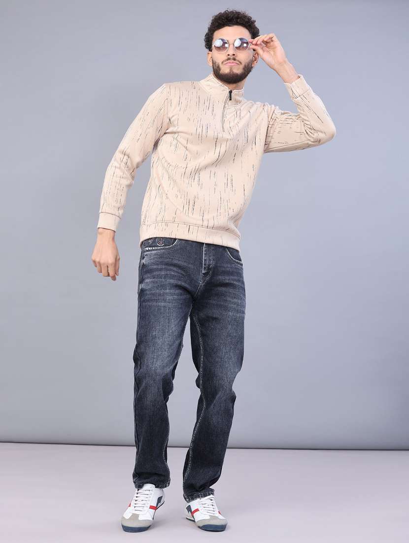 men solid mid rise slim fit jeans - 22107211 -  Standard Image - 4