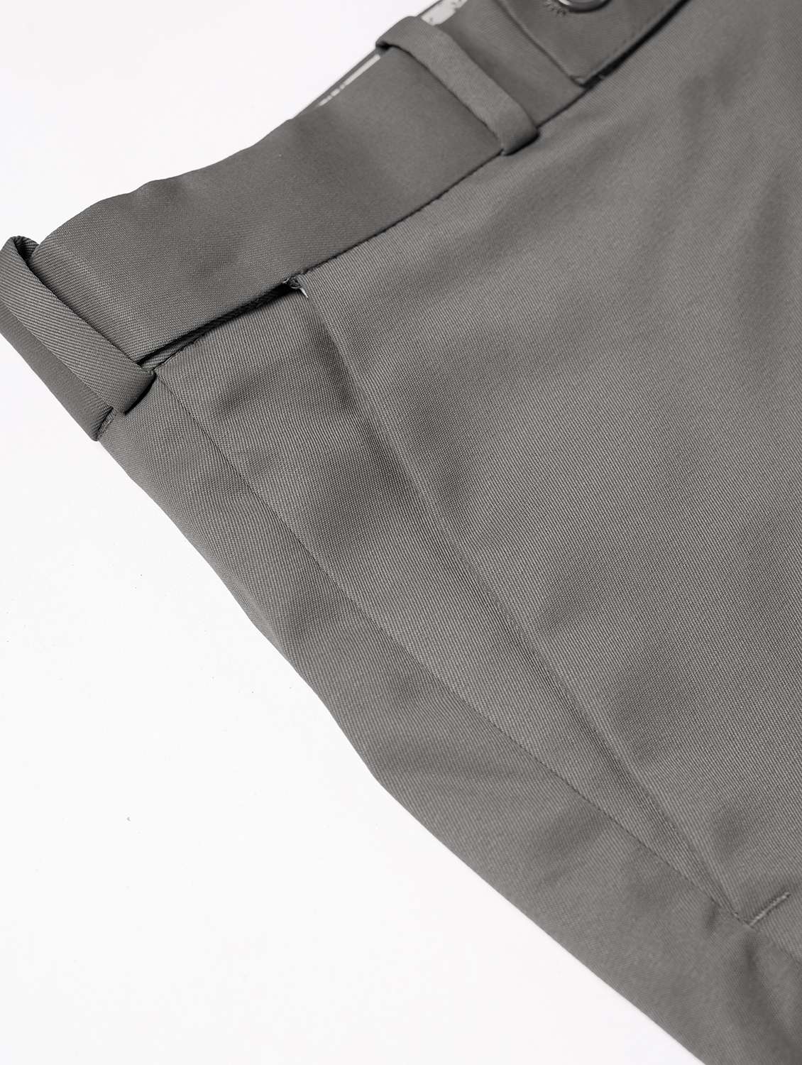 men solid mid rise flat front formal trouser - 22107375 -  Standard Image - 4