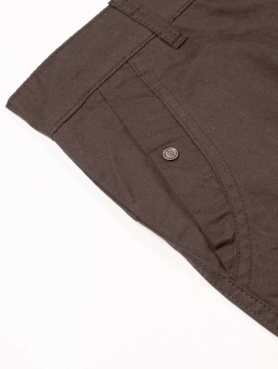 men solid mid rise regular fit cargo - 22107392 -  Standard Image - 4