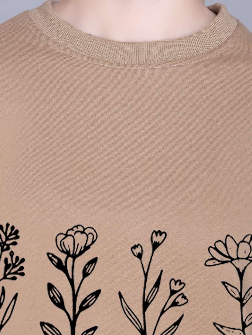 women printed long sleeve sweatshirt - 22107441 -  Standard Image - 4