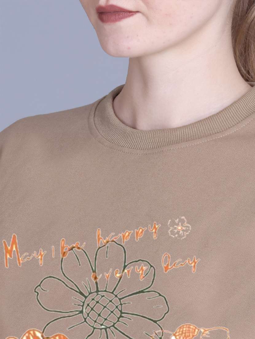 women long sleeve cropped hooded sweatshirt - 22107480 -  Standard Image - 4