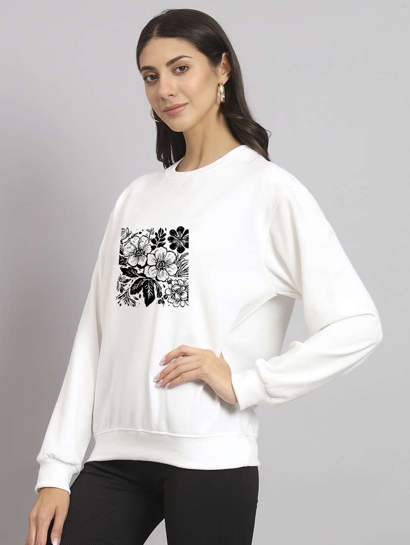 women printed long sleeve sweatshirt - 22107493 -  Standard Image - 1
