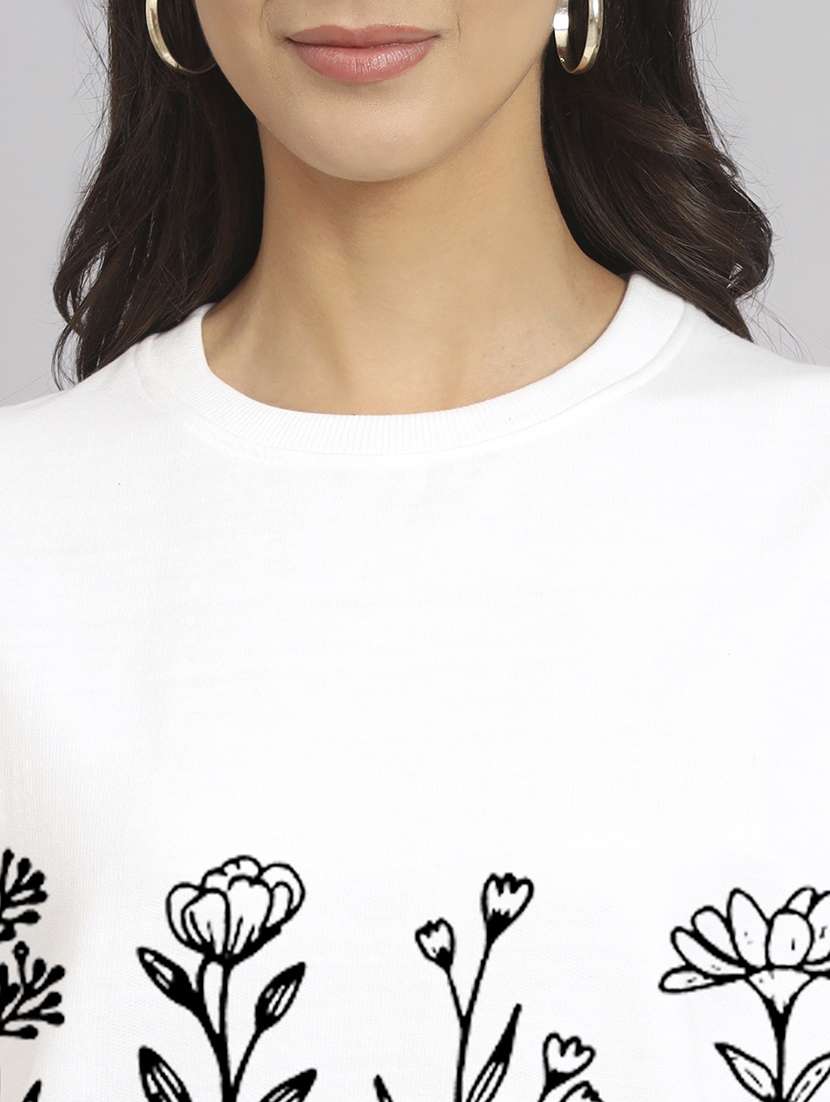 women printed long sleeve sweatshirt - 22107494 -  Standard Image - 4